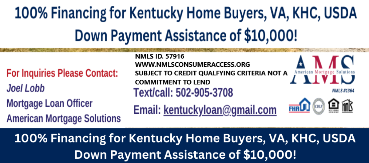 Kentucky Mortgage Lender for FHA, VA, USDA and KHC Mortgage loans